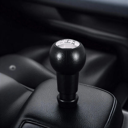 Pommeau de levier de vitesse Peugeot 207 noir compatible modèle 5 rapports